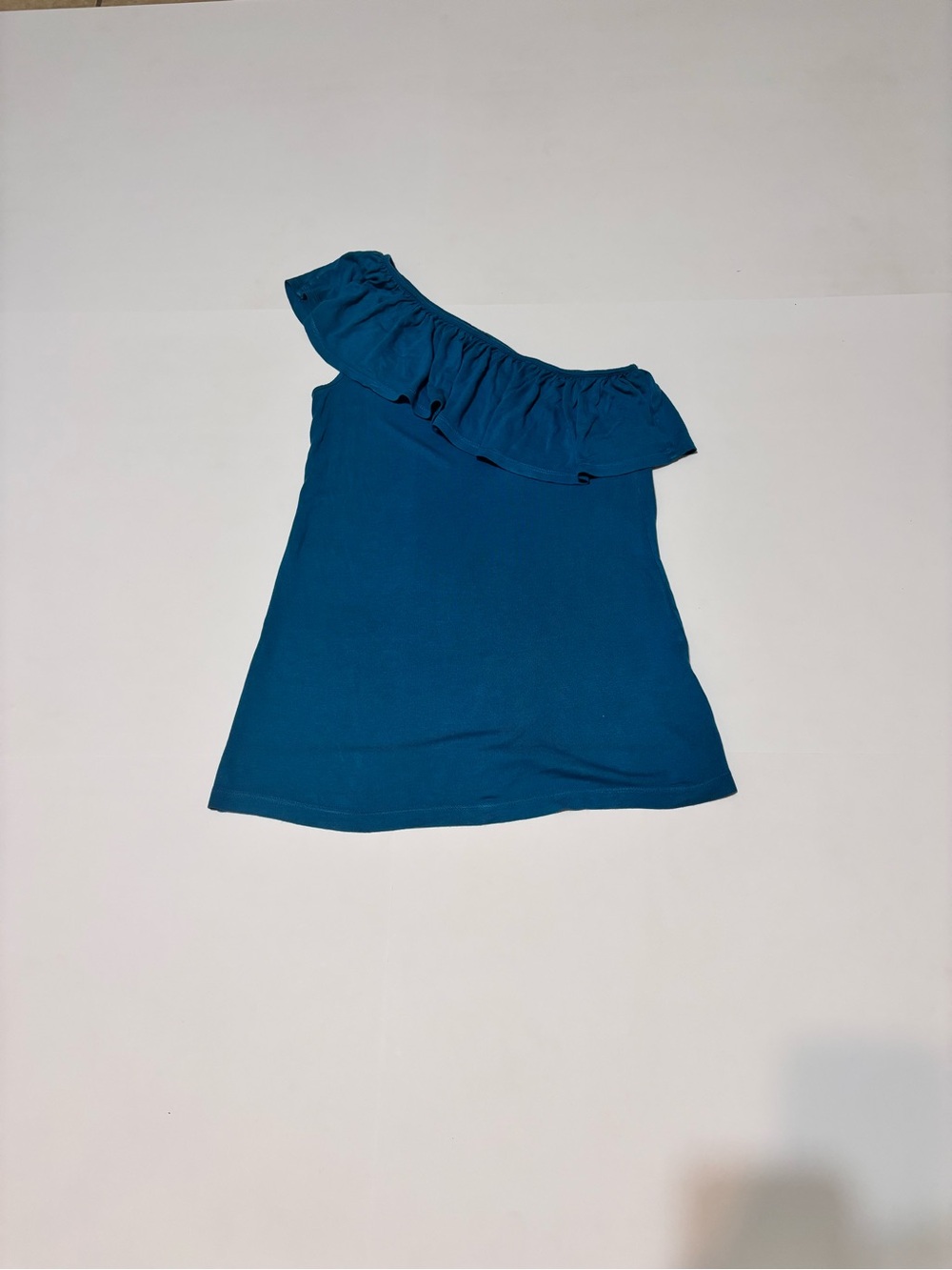 ⭐️Mossimo Teal One-Shoulder Ruffle Camisole